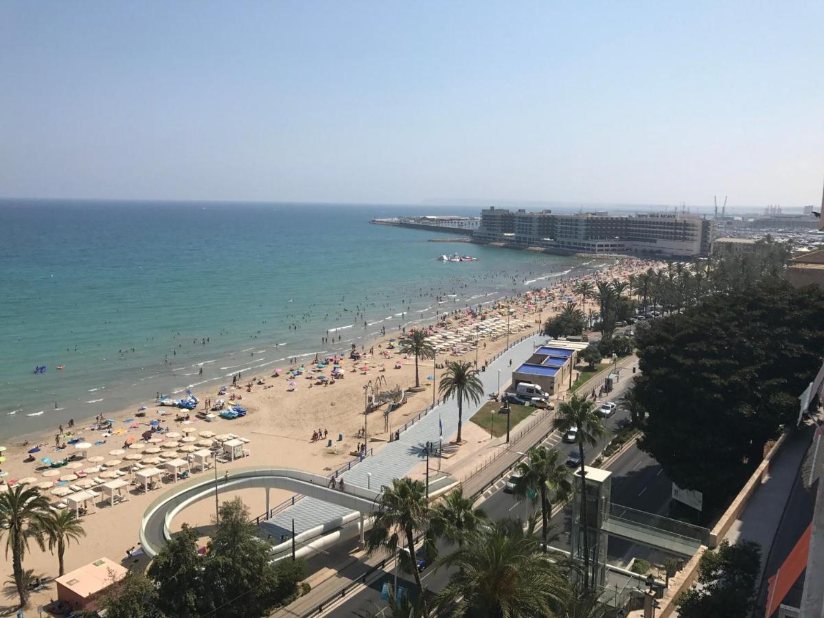 Atico De Lujo Con Vistas Al Mar, Primera Linea Playa Del Postiguet อาลิกันเต ภายนอก รูปภาพ